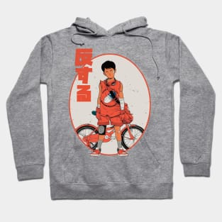 Japanese Retro Anime Style Guy Hoodie